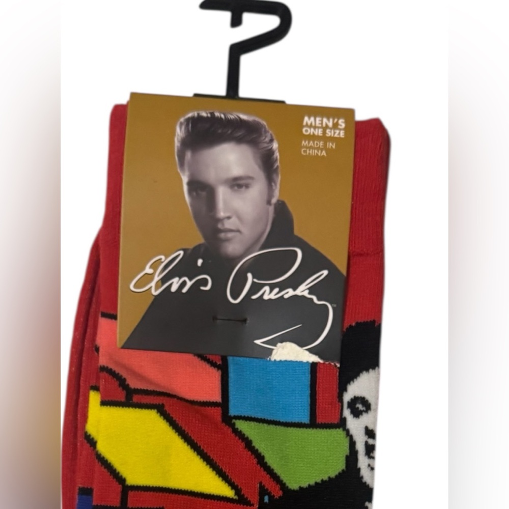 🆕 Elvis Graphic Men's Socks - Picture 3 of 3
